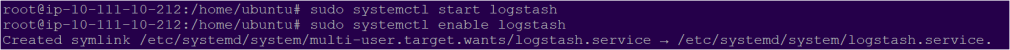 Starting and Enabling the Logstash